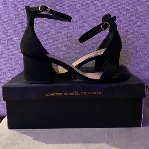 Lulus Strappy Black Heels